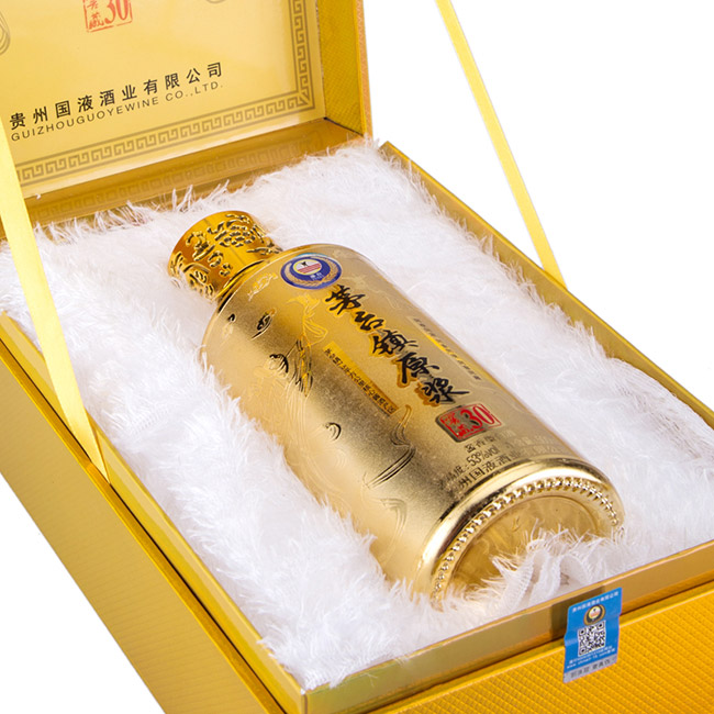 瀑臺茅臺鎮(zhèn)原漿酒窖藏30 53°500ml醬香型白酒