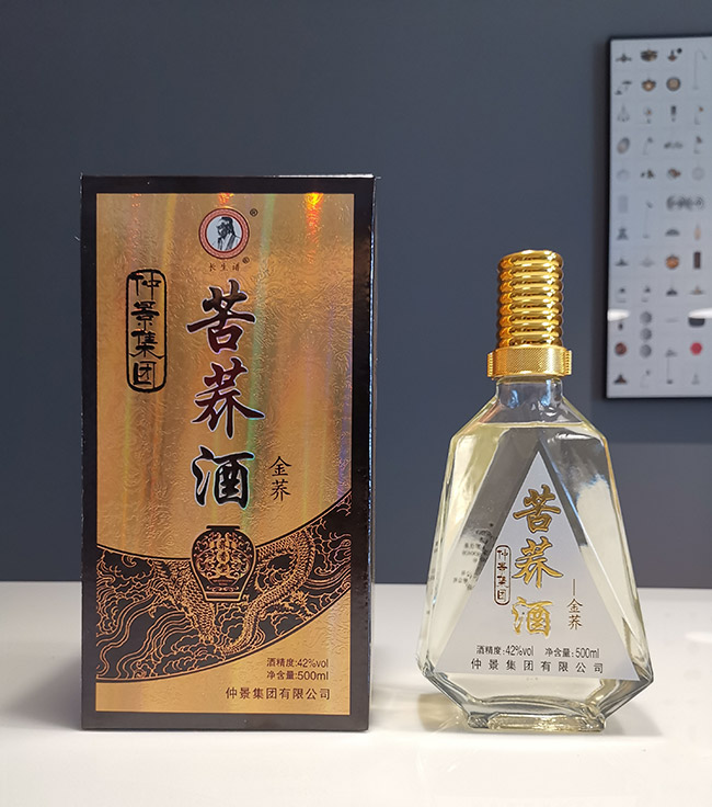 仲景集團(tuán)長生譜苦蕎酒金蕎42°500ml蕎香型養(yǎng)生白酒.