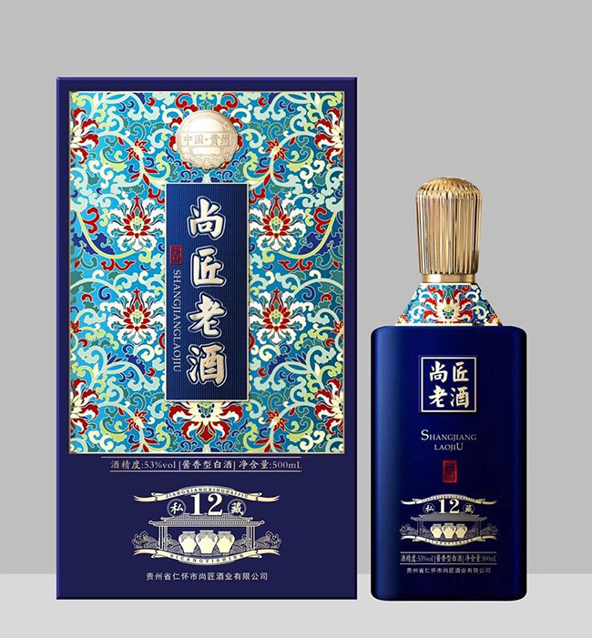 尚匠老酒私藏12醬香型白酒【53°500ml】