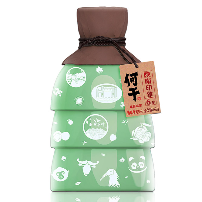 何干陜南印象小酒五糧原漿6濃香型白酒商務(wù)宴請【42度165ml】