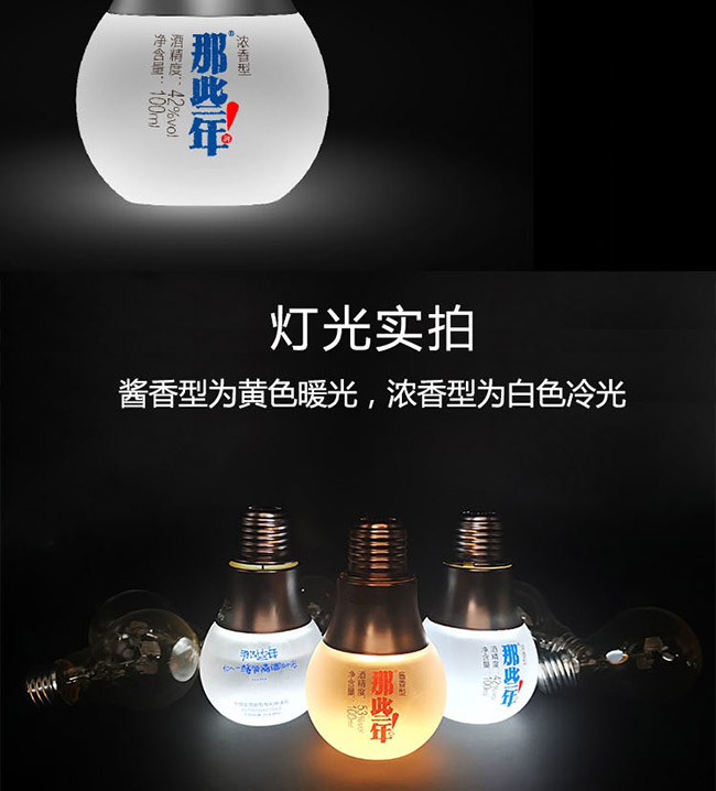 那些年燈泡小酒濃香型白酒【42°100ml】