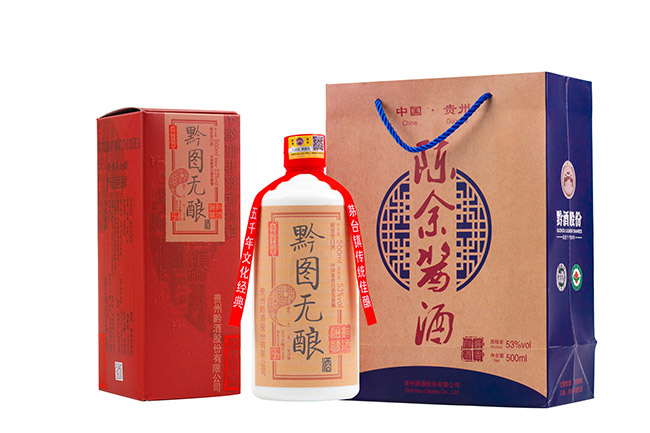 黔圖無釀酒一路向黔 醬香型白酒【53° 500ml】