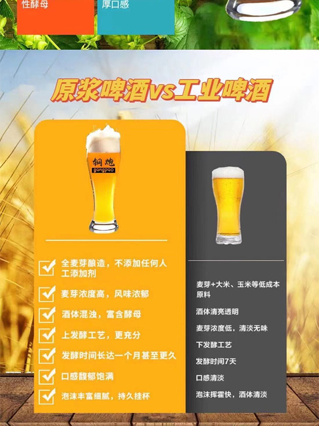 鋼炮老味道原漿啤酒招商【13度1000ml】