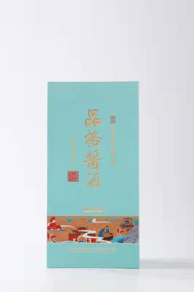 品格醬酒綠瓶 醬香型白酒【53度 500ml】