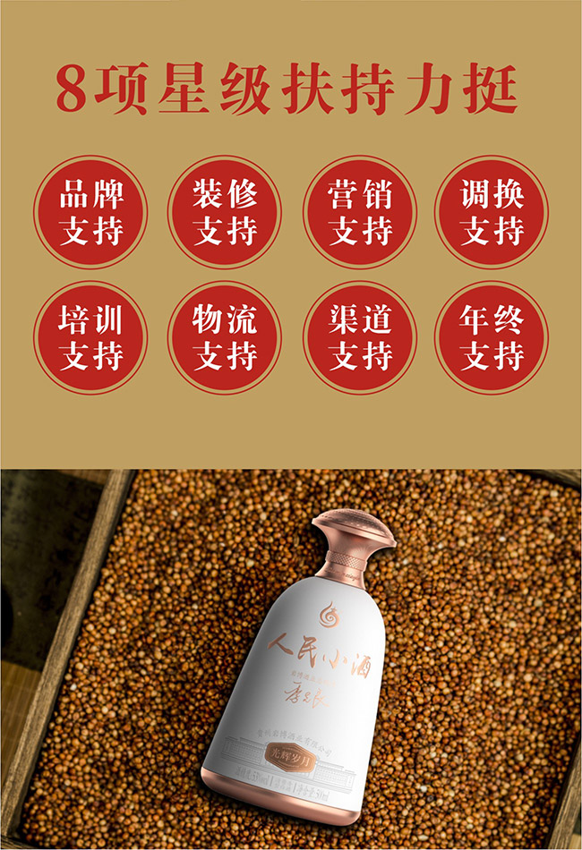 人民小酒光輝歲月 清醬香型白酒【53° 500ml】