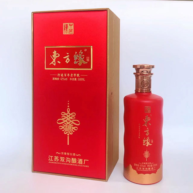 東方緣紅瓶 濃香型白酒【42度 500ml】