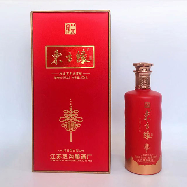 東方緣紅瓶 濃香型白酒【42度 500ml】