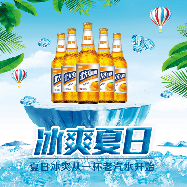 北大窯佳橙橙味汽水500ml
