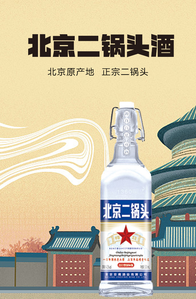 京昌北京二鍋頭酒藍(lán)標(biāo)