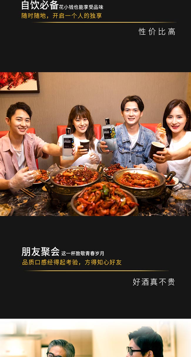 對(duì)白青春酒優(yōu)尚濃香型酒【42度500ml】