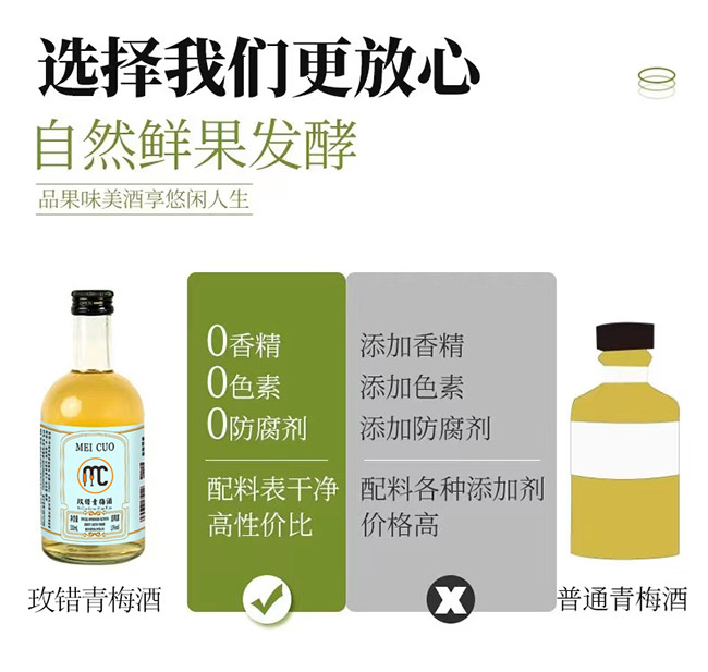 玫錯(cuò)青梅酒【13度 330ml】