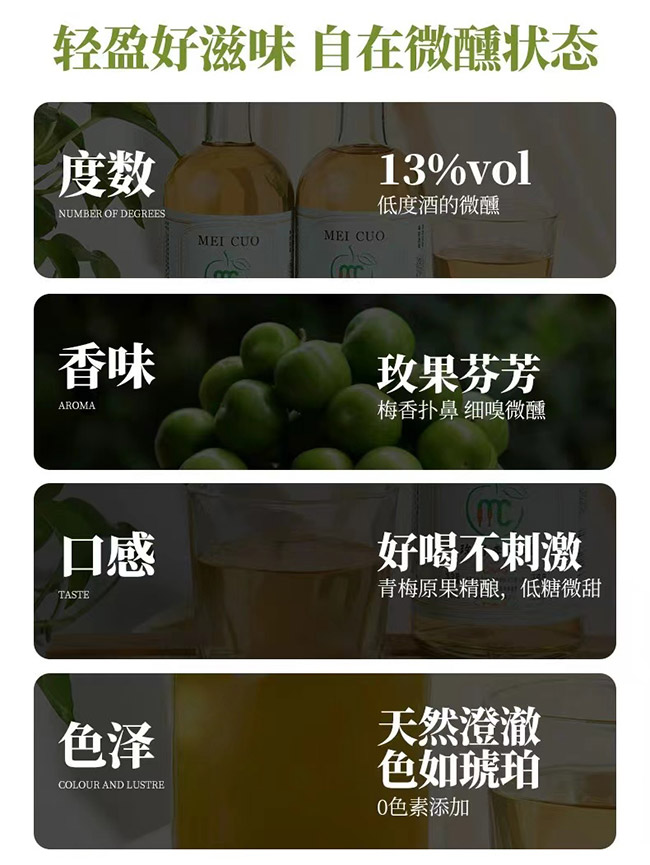 玫錯(cuò)李子酒【13° 330ml】